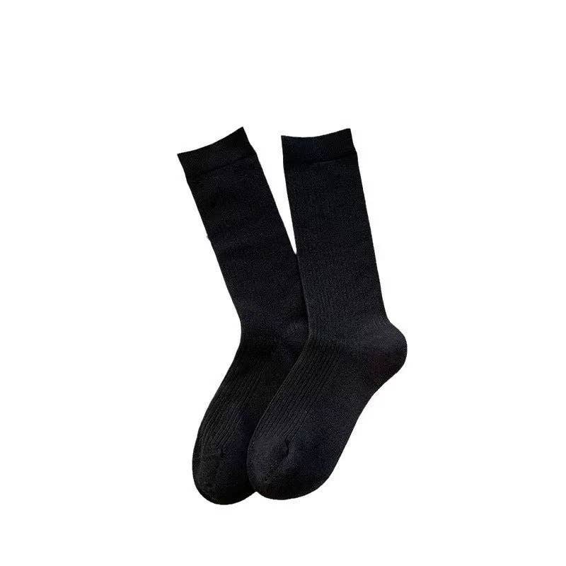 Dipped Shop – Großhandel Socken – Damen – Einfarbige Einfache Gerippte Socken DP25A45611