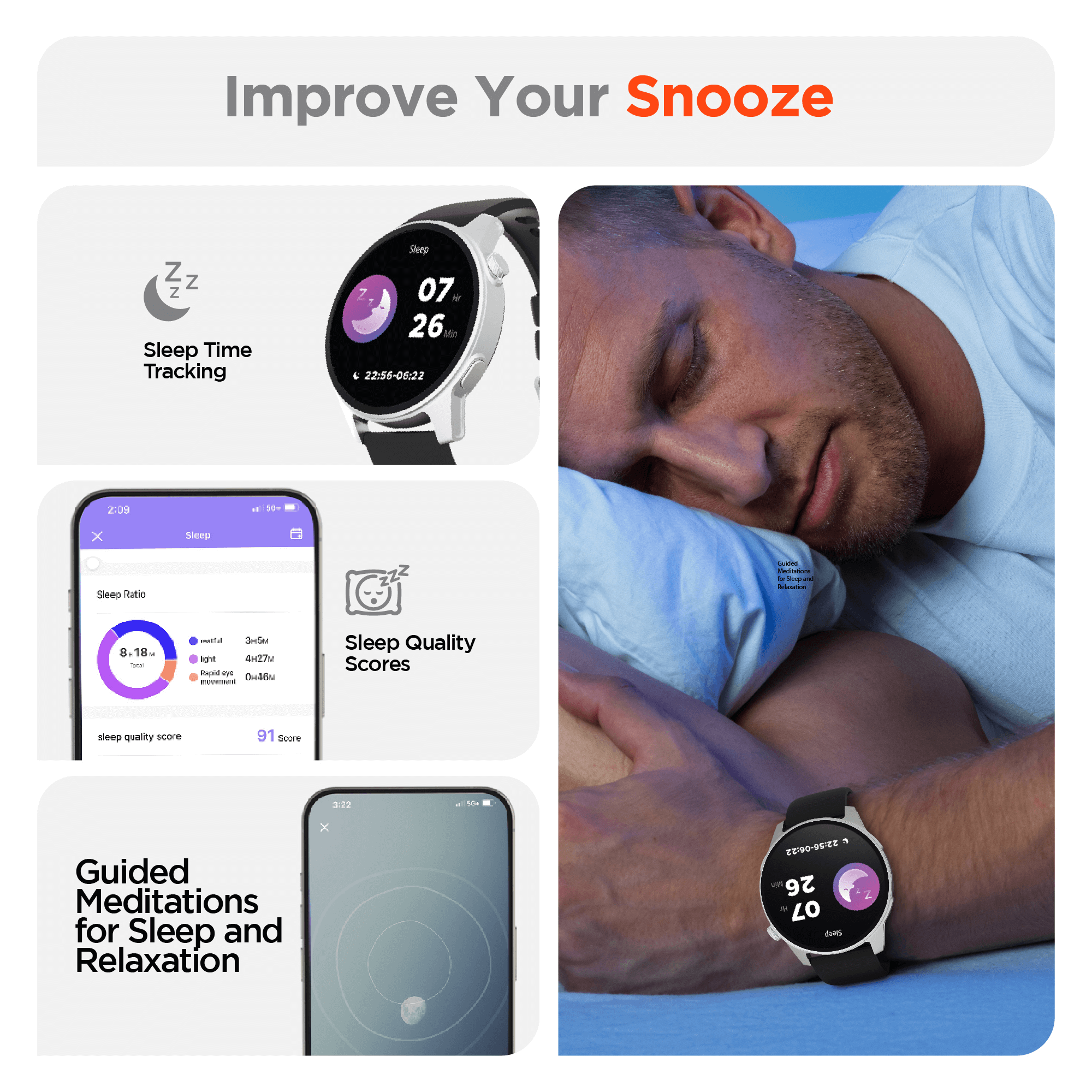 JupiterGear Home - Wholesale Wrist Watch - Men's - HyperGear SmartWatch + Fitness Tracker4