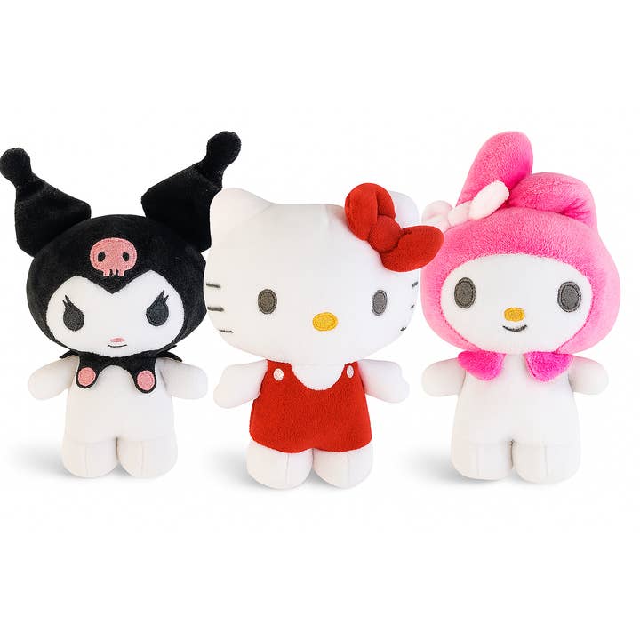 Hello Kitty Gift Set 16 CM Standing Hello Kitty, Kuromi & Melody for wholesale by Baby Republic