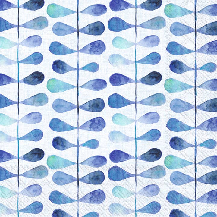Papieren cocktailservetten, verpakking van 20 stuks, All About Blue (1) voor wholesale door Boston International