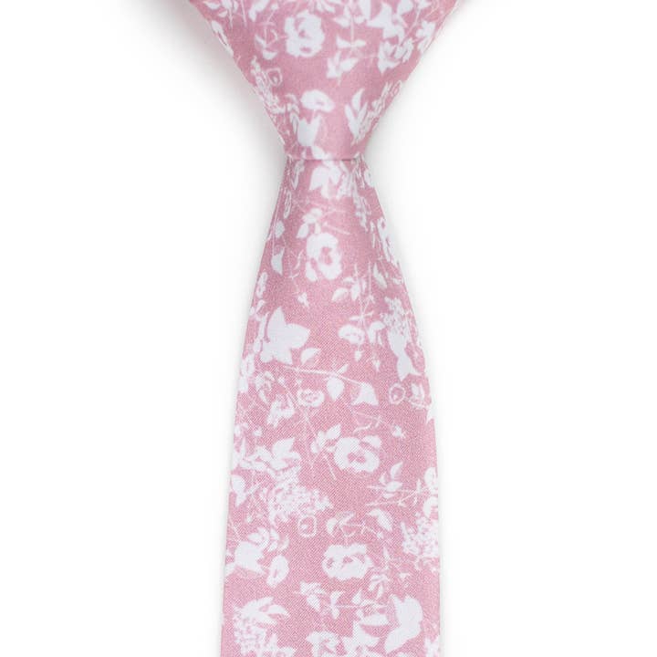 Fairbanks - Gravata Blush Silhouette Floral por atacado de Tough Apparel