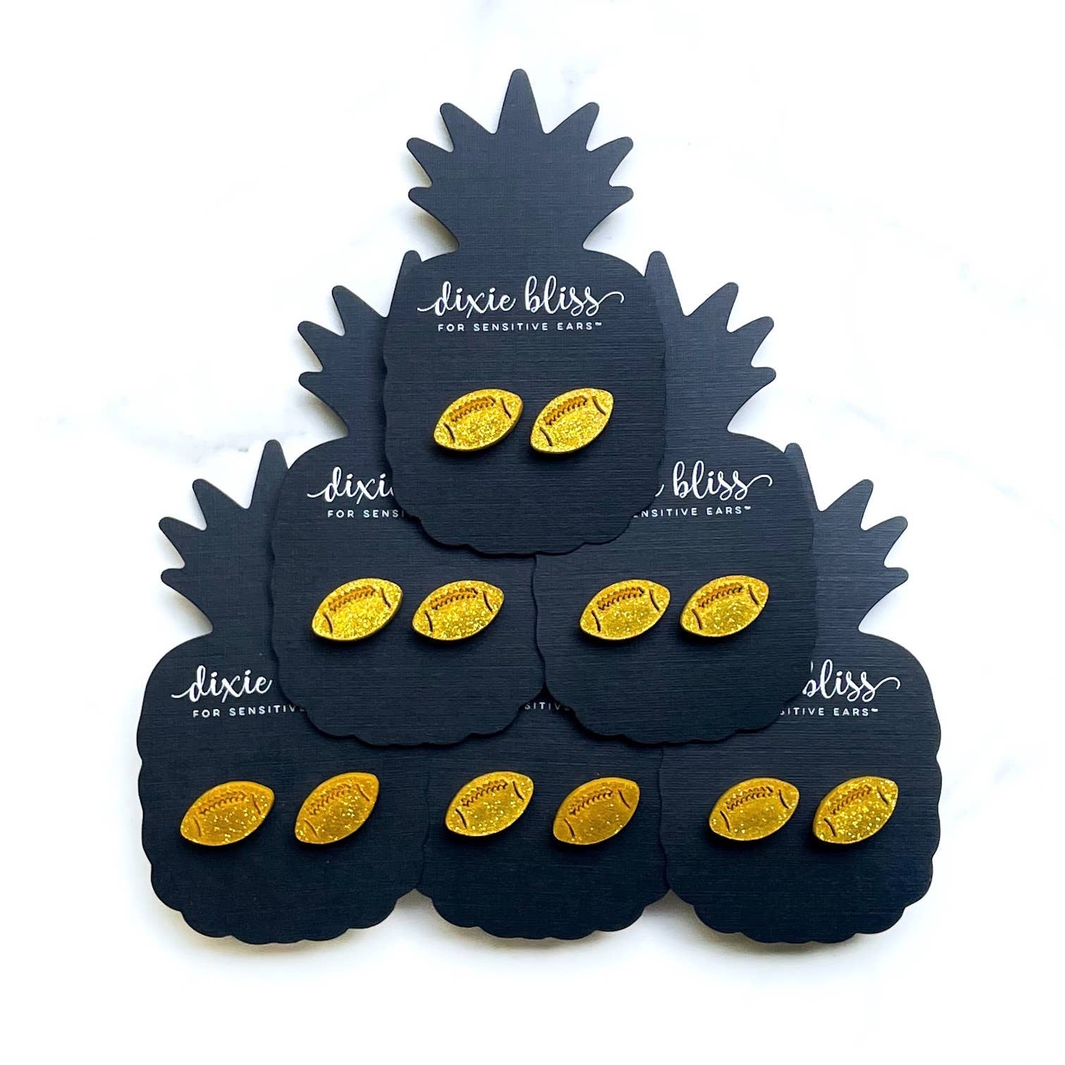 Dixie Bliss - Wholesale Stud/Post Earrings - Football Sport Team Stud Earrings - 12 colors!0