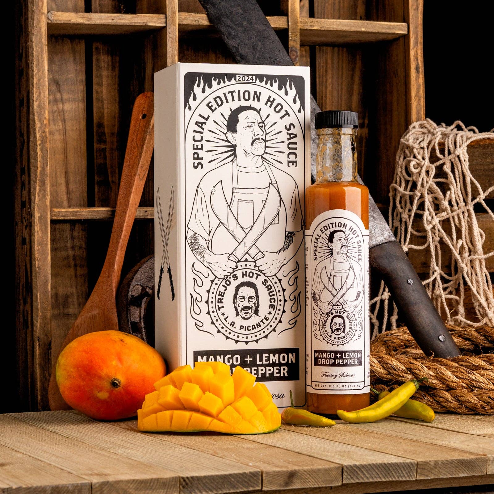 Trejo's Tacos - Wholesale Hot Sauce - Trejo's Mango and Lemon Drop Pepper Hot Sauce Special Edition - Signed and Numbered7