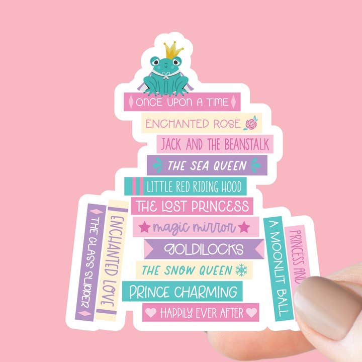Eventyrprinsesse Bogstabel Klistermærke for engroshandel hos Chapter & Craft Studio