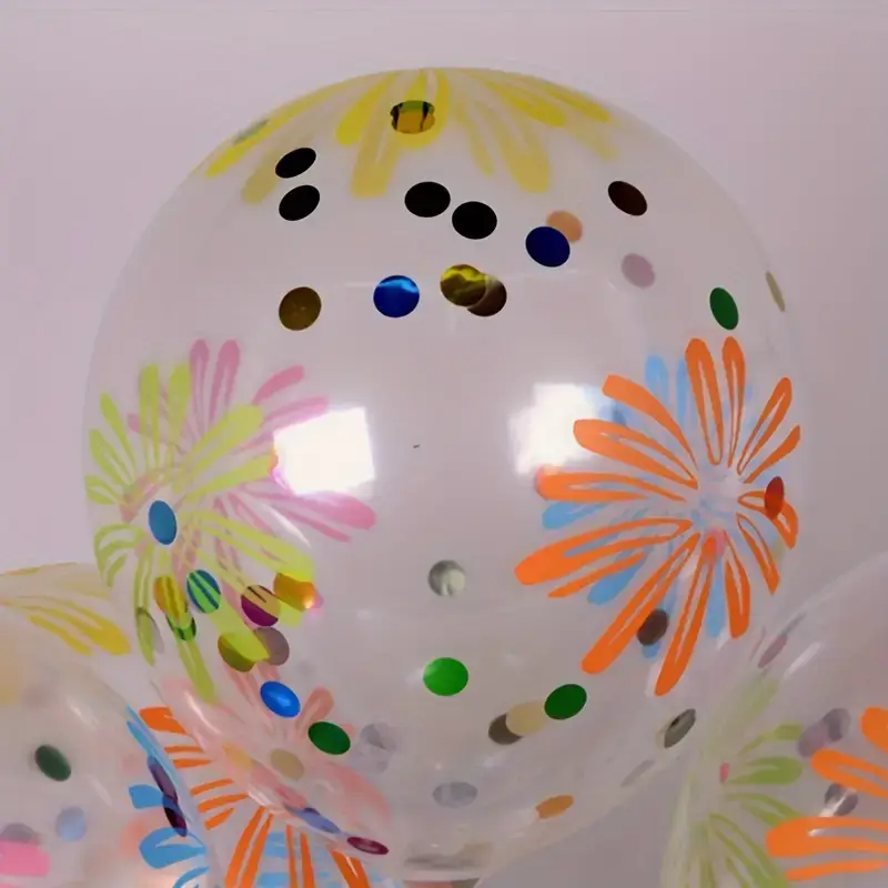 All Little Cute Things - Wholesale Balloon - Flower Balloon with confetti 12 in Party Balloon Bouquet1