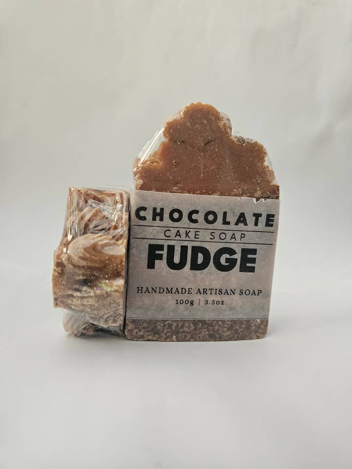 Chocolate Fudge Cake Soap | Artisan soap for wholesale by Sweet & Shower