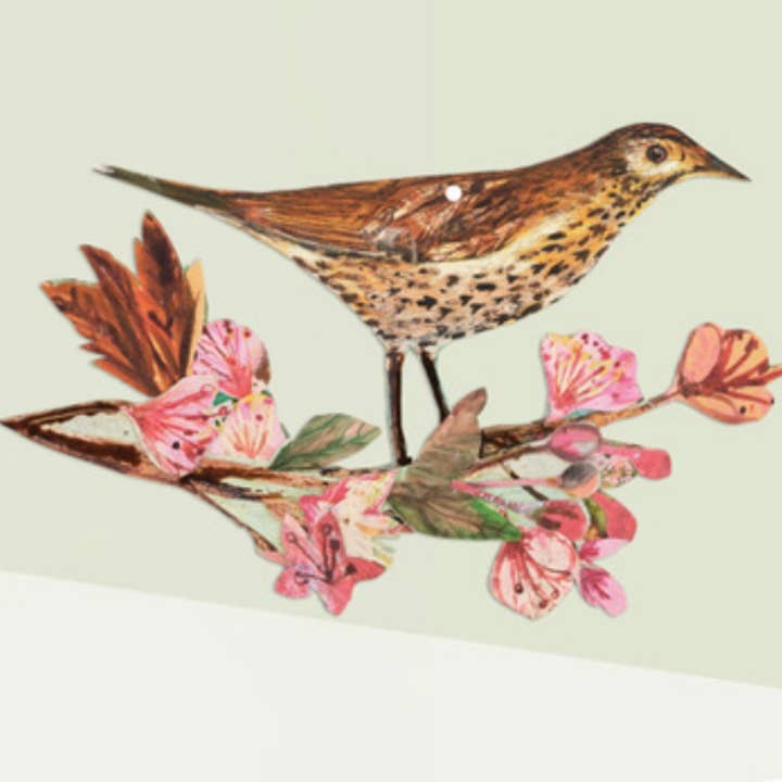 Frühlingsblüte Birkenholzdekoration für den Großhandel von Clare O’Neill Artworks