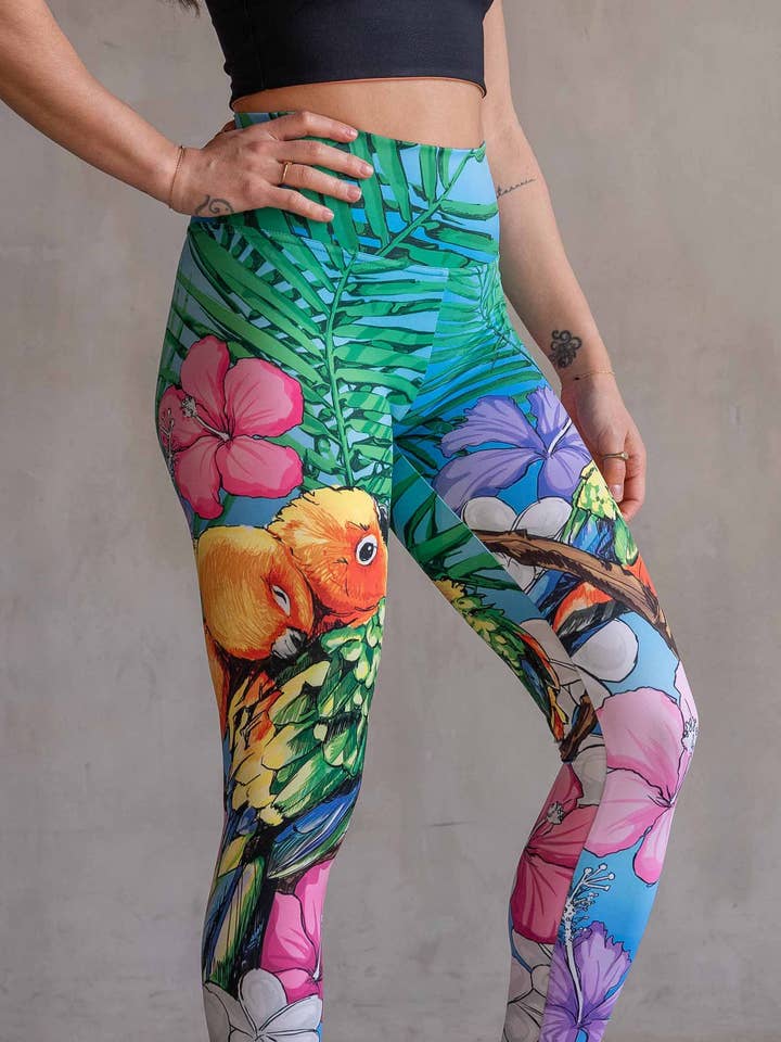 Lovebirds - Buttery Soft Athleisure Leggings for wholesale by Eagle Rock Werkshop®