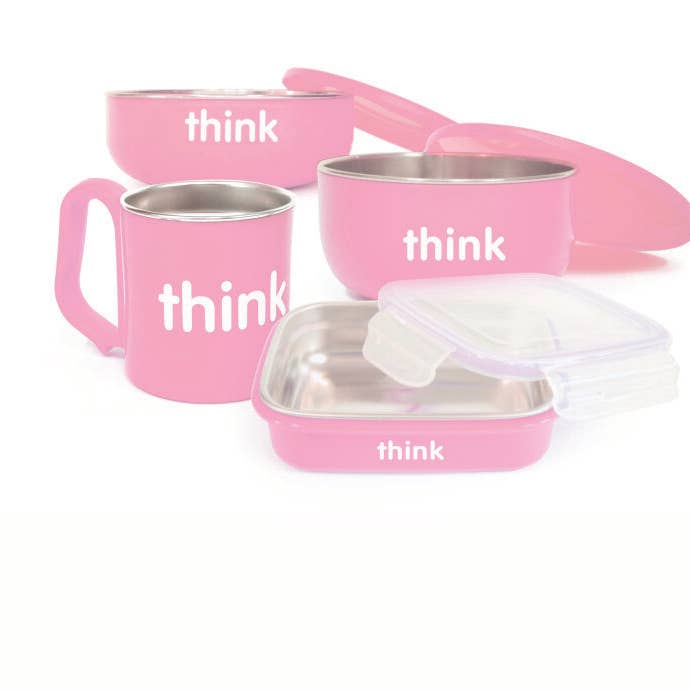 Think - Wholesale Feeding Set - Baby - Think Pink Feeding Set