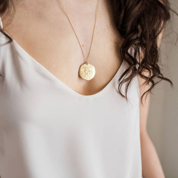 Jenna Vanden Brink Ceramics - Wholesale Pendant/Charm Necklace - Sun and Moon Necklace (large)3