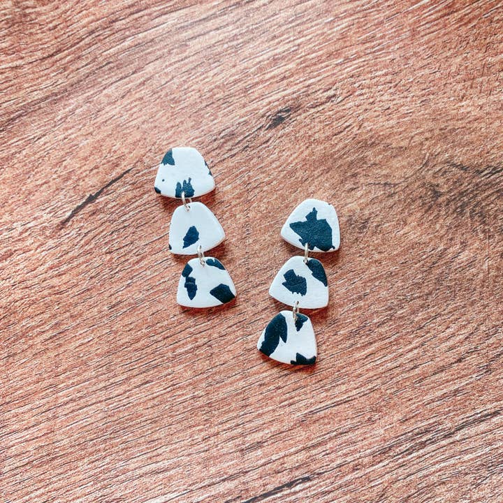 ClayWithA - Wholesale Dangle Earrings - Cow Print Earrings1
