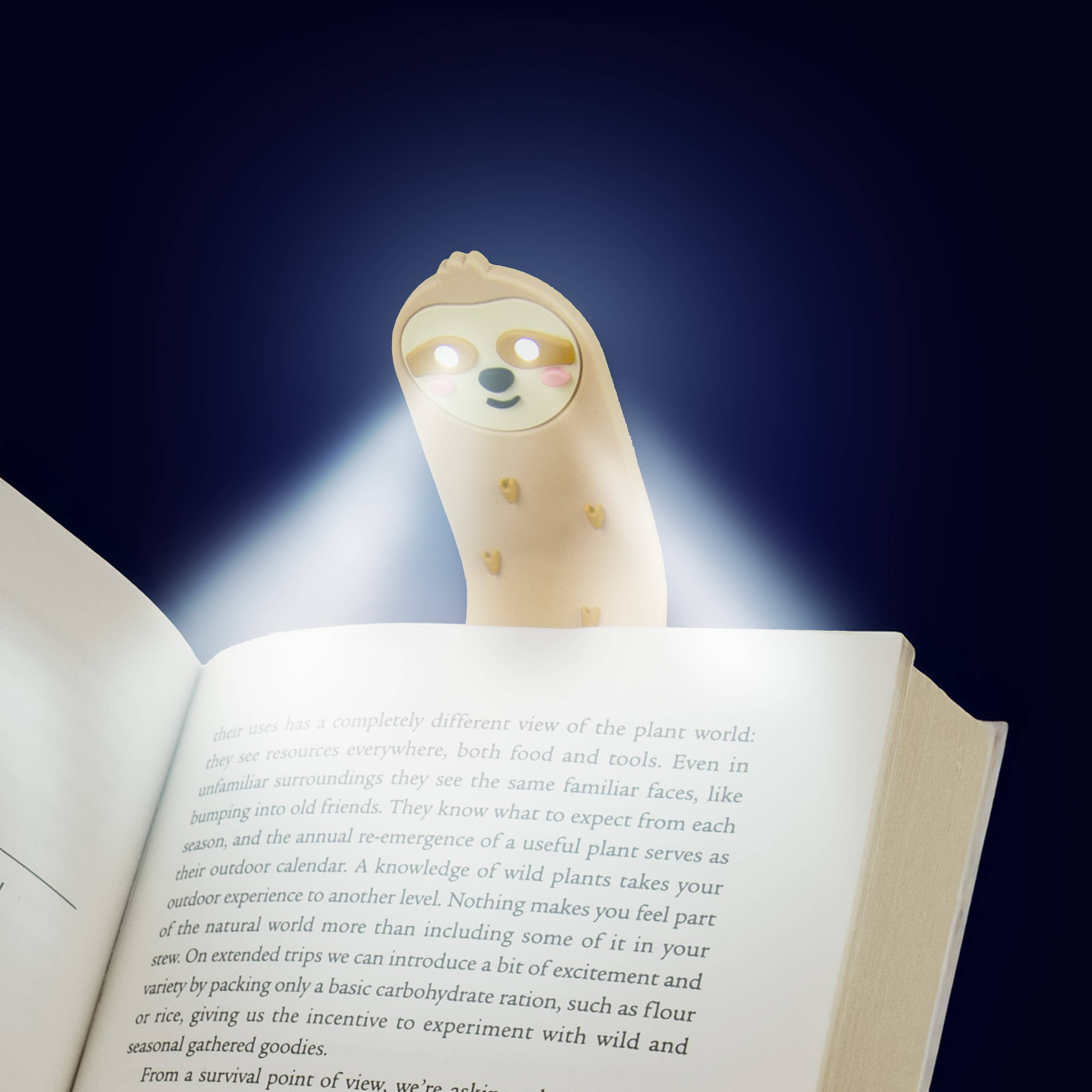 Gift Republic - Wholesale Booklight - SLOTH READING LIGHT AND BOOKMARK2
