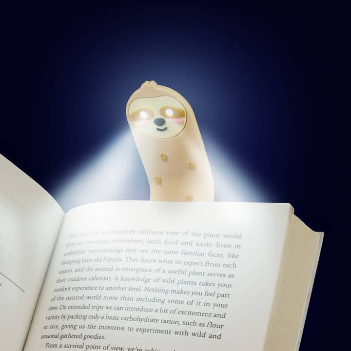 Gift Republic - Wholesale Booklight - SLOTH READING LIGHT AND BOOKMARK2