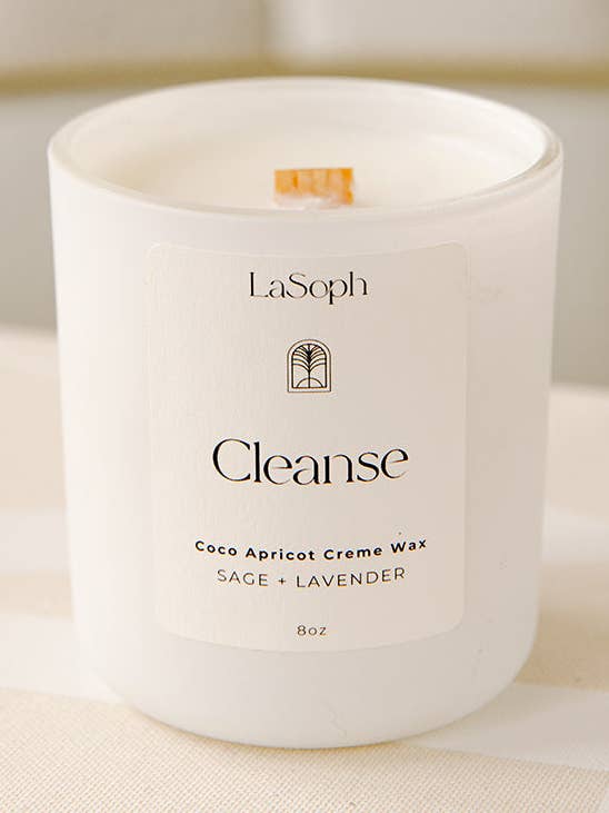 Cleanse Candle: Sage + Lavender for wholesale by LaSoph