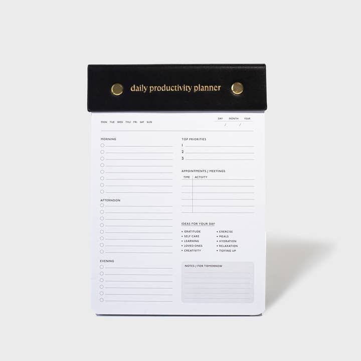 Kind of Productive - Wholesale Planner - Daily Productivity Planner (Black)1