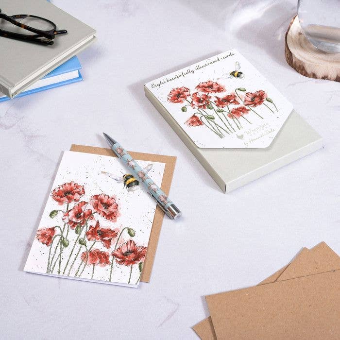 Wrendale Designs - Wholesale Stationery/Notecard Set - Flight Of The Bumble Bee Notecard Pack1