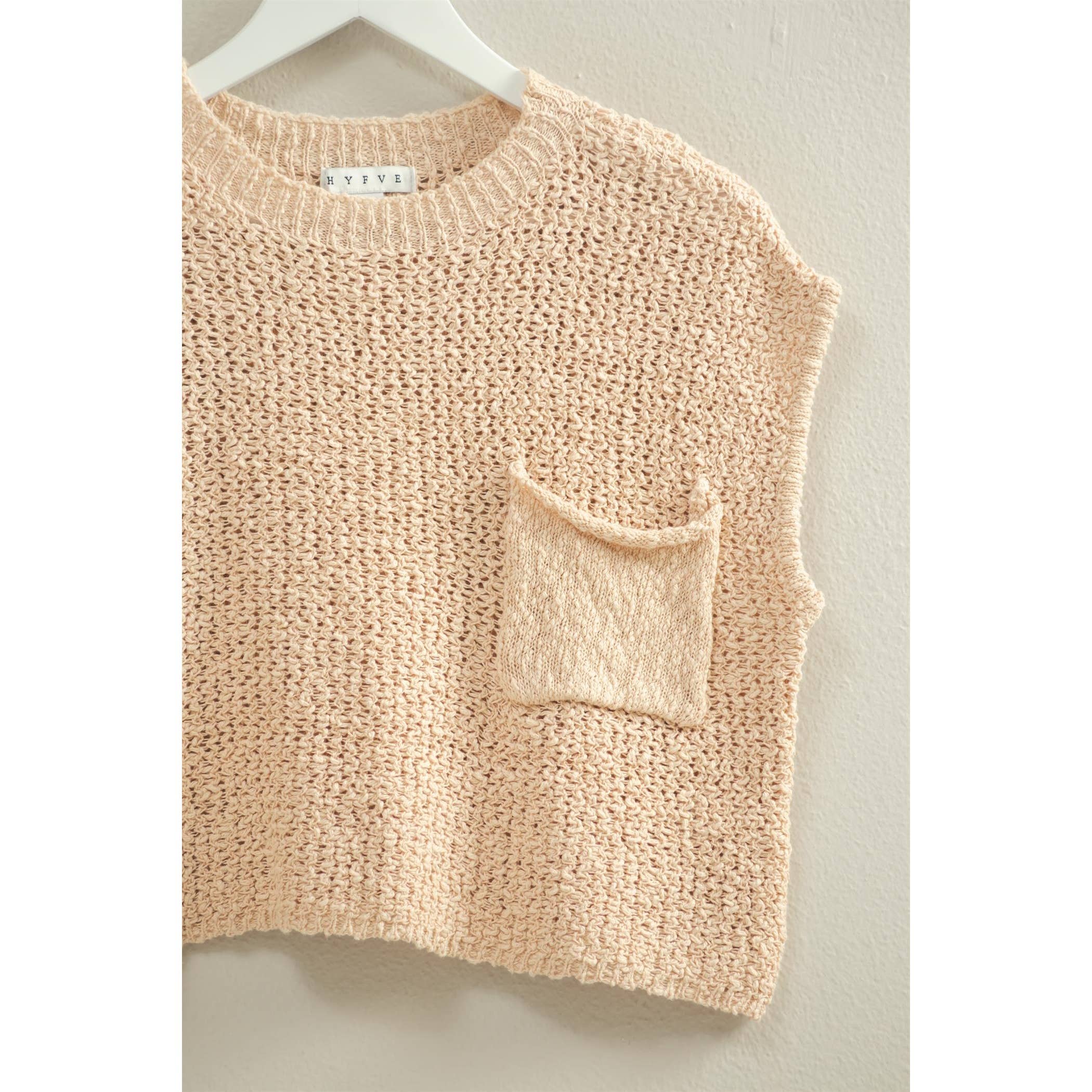 HYFVE - Wholesale Knit Sweater - Women's - Pocket Detail Sweater Top19