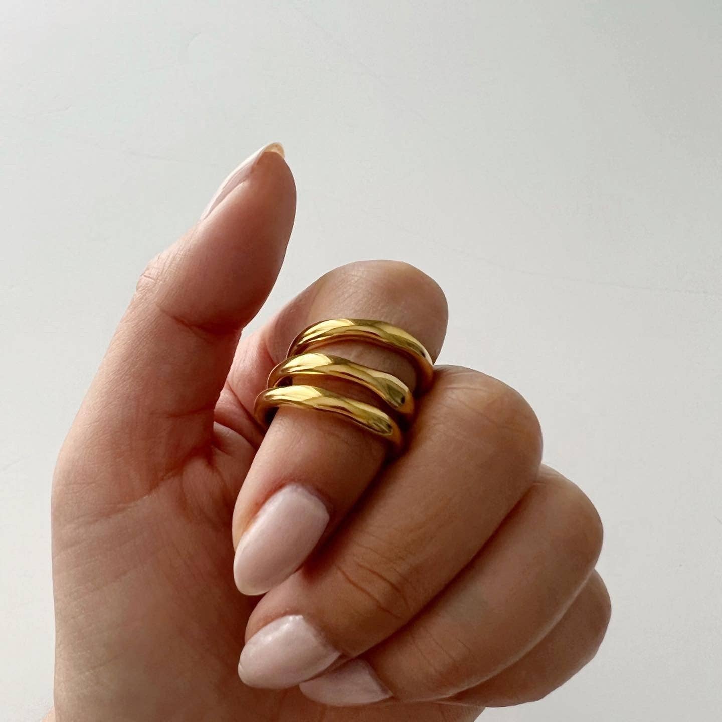 JESSA Jewelry - Wholesale Band/Stacked Ring - Wave Ring1