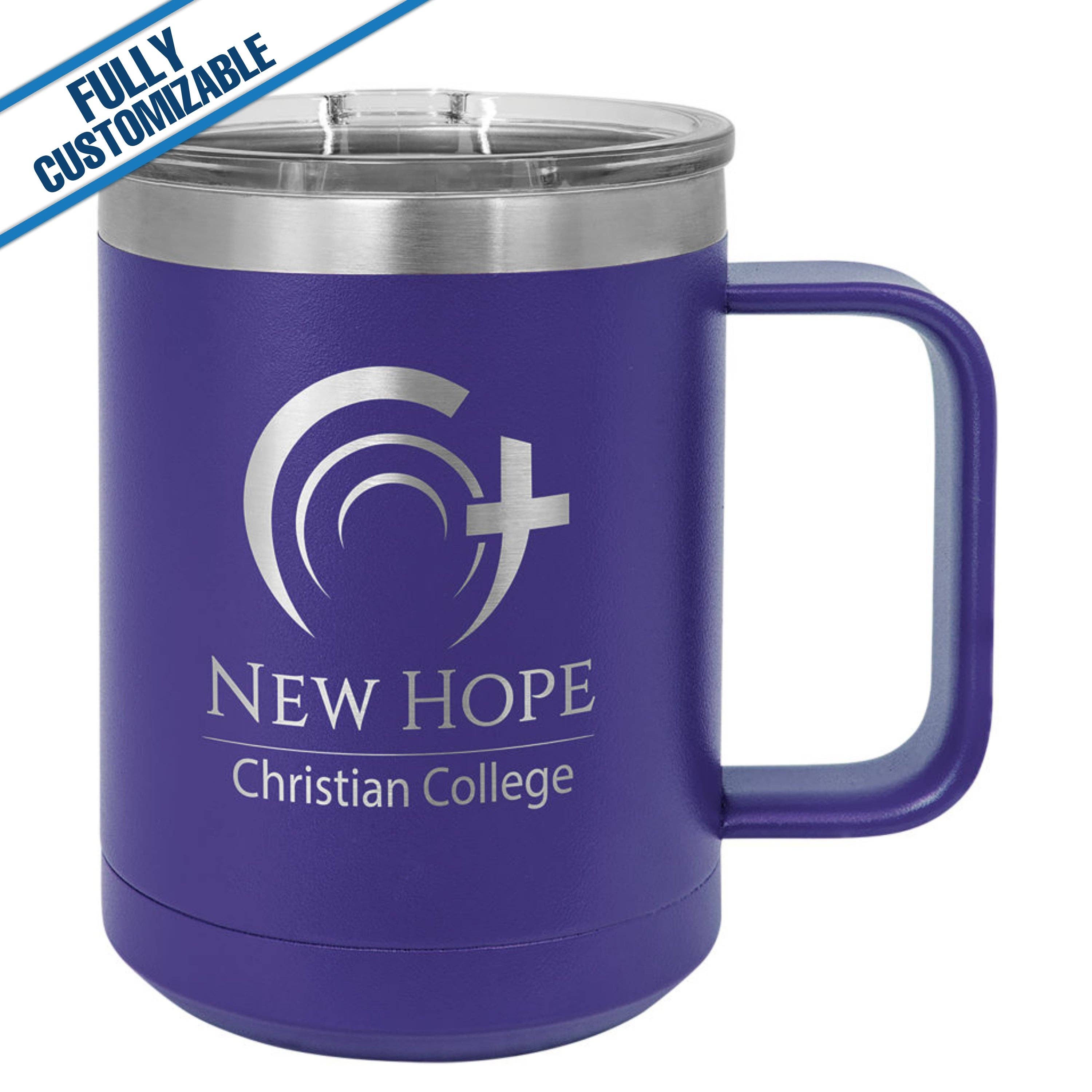 GiftWorksPlus - Vente Gourde/bouteille isotherme - 15 oz. Mug de voyage gravé entièrement personnalisable8