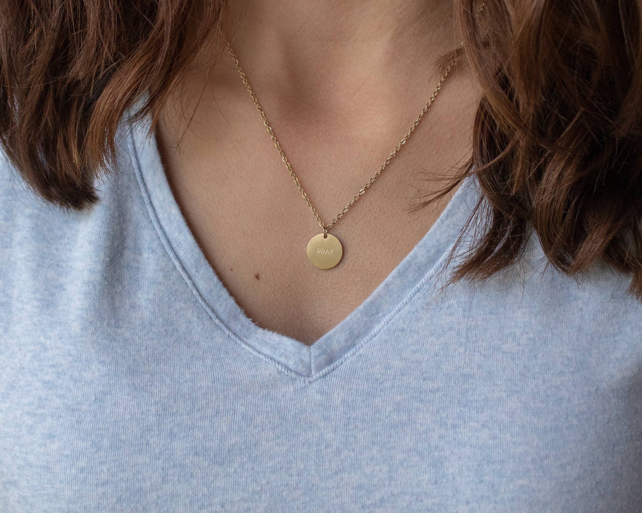 The Vintage Sparrow - Wholesale Pendant/Charm Necklace - Pray Pendant6