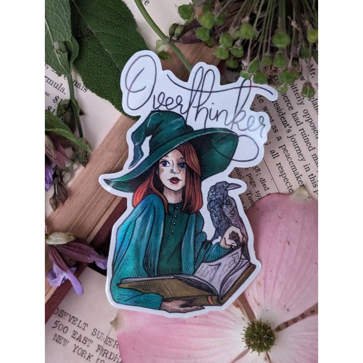 Ink & Wildflower - Wholesale Sticker - The Overthinker