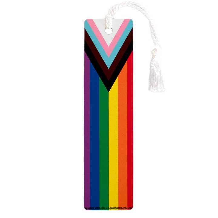 Progress Pride Flag Bookmark for wholesale by Lucky Mfg. Co.