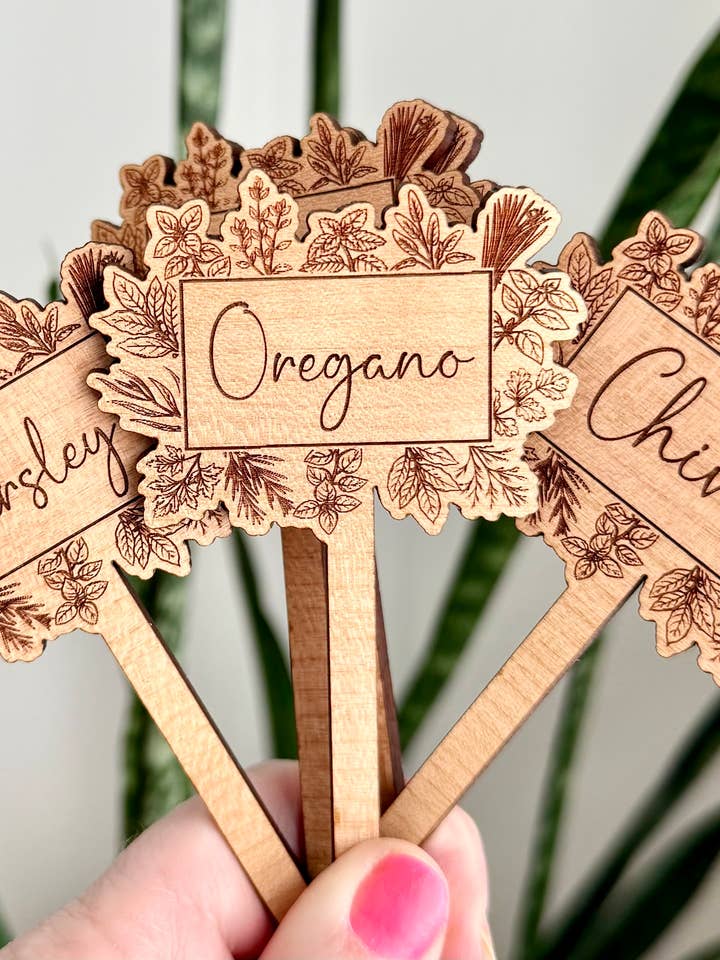 Herb Markers Stakes Garden Plants for wholesale by Dogwood and Dust