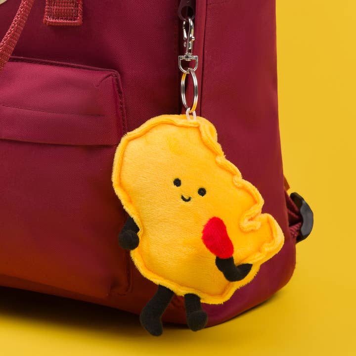 Stuffed States USA - Wholesale Keychain - Unisex - Wisconsin State Bag Charm (4") – Mini Plush Keychain2