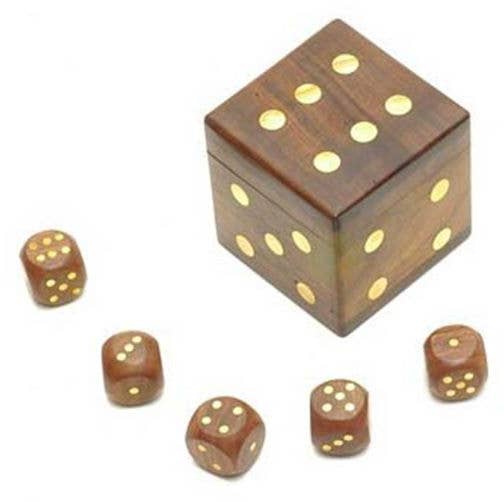 R. Expo/Song of India - Wholesale Board Game - Wood Dice Box0