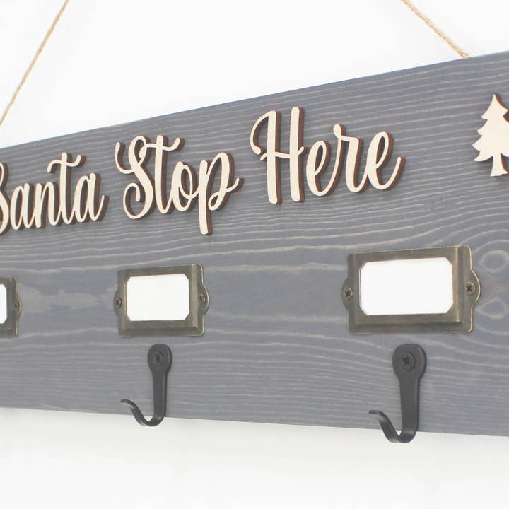 Mac and lilly - Vendita all'ingrosso Calza natalizia - Porta calze da parete con biglietti da visita4