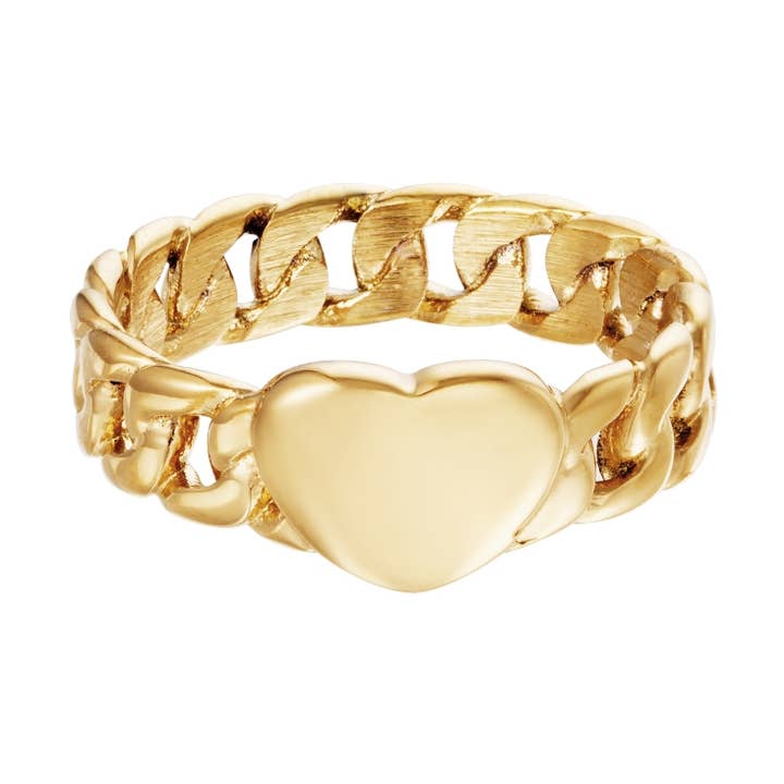 Ring Chained Heart for wholesale by SHINE BUY