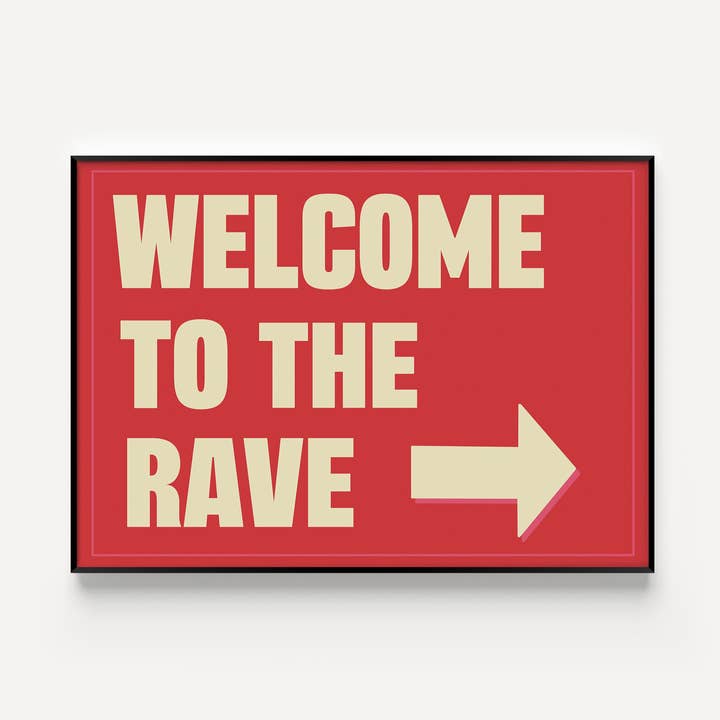 Welcome to the Rave Art Print for wholesale by Twisted Rebel Designs