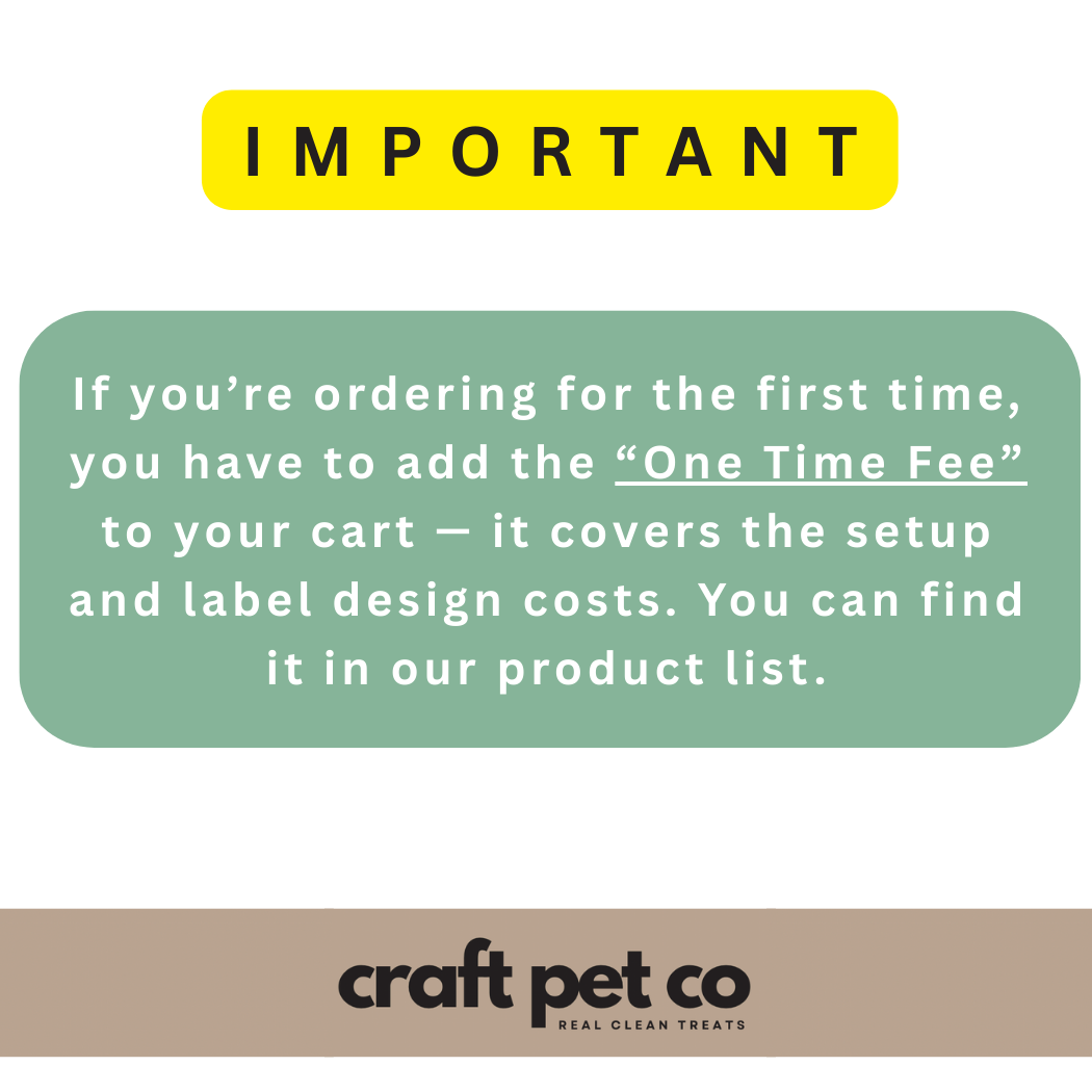 Craft Pet Co - Wholesale Pet Treats - Dog - Private Label All Natural Dog Treats SETUP FEE4