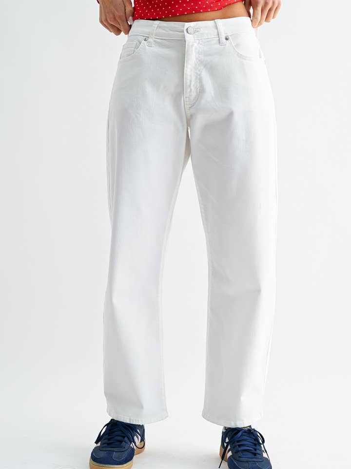 DP356-T - WHT - Stretch-Twill-Komfort-Barrel für den Großhandel von JBD