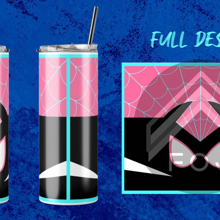 Gobelet Skinny de 20 oz de Spidey Gwen pour la vente par Fangirling Over Jesus