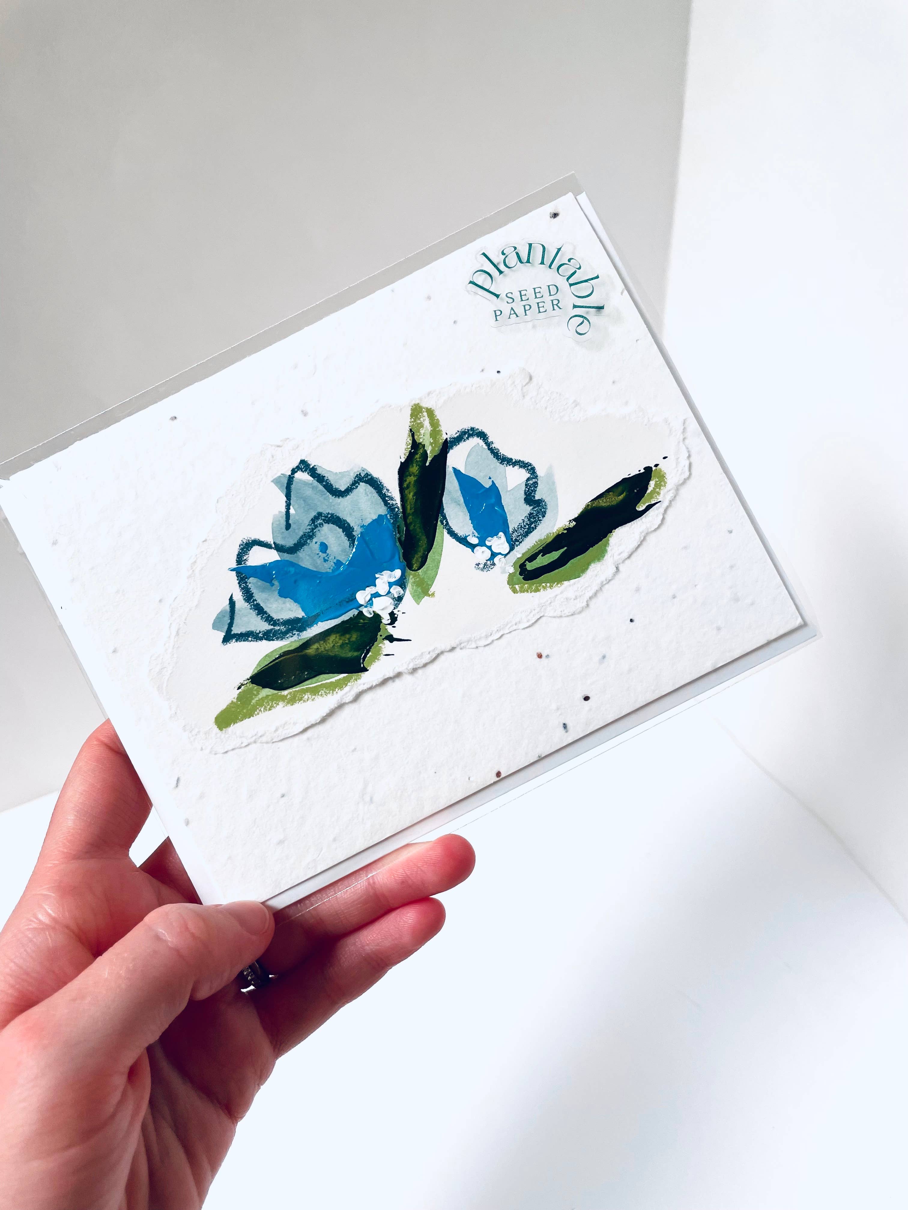 Atelier By Cat - Vendita all'ingrosso Biglietti di auguri generici - Biglietti di carta seminabile dipinti a mano, ecologici piantabili1