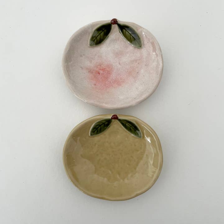 fort & field - Wholesale Decorative Plate/Dish/Bowl - Handmade Japanese ceramic mini yuzu fruit plate dishes