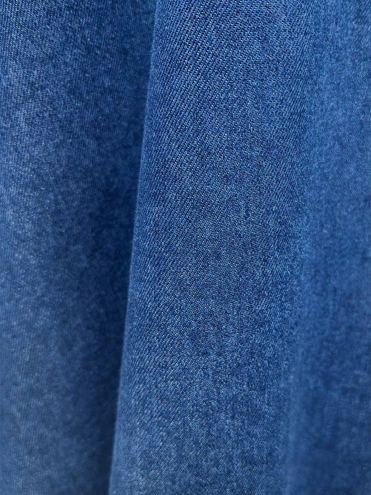 Navy Blue 2025 NEW Vintage VNeck Denim Dress Chic French Elegance for wholesale on Faire9