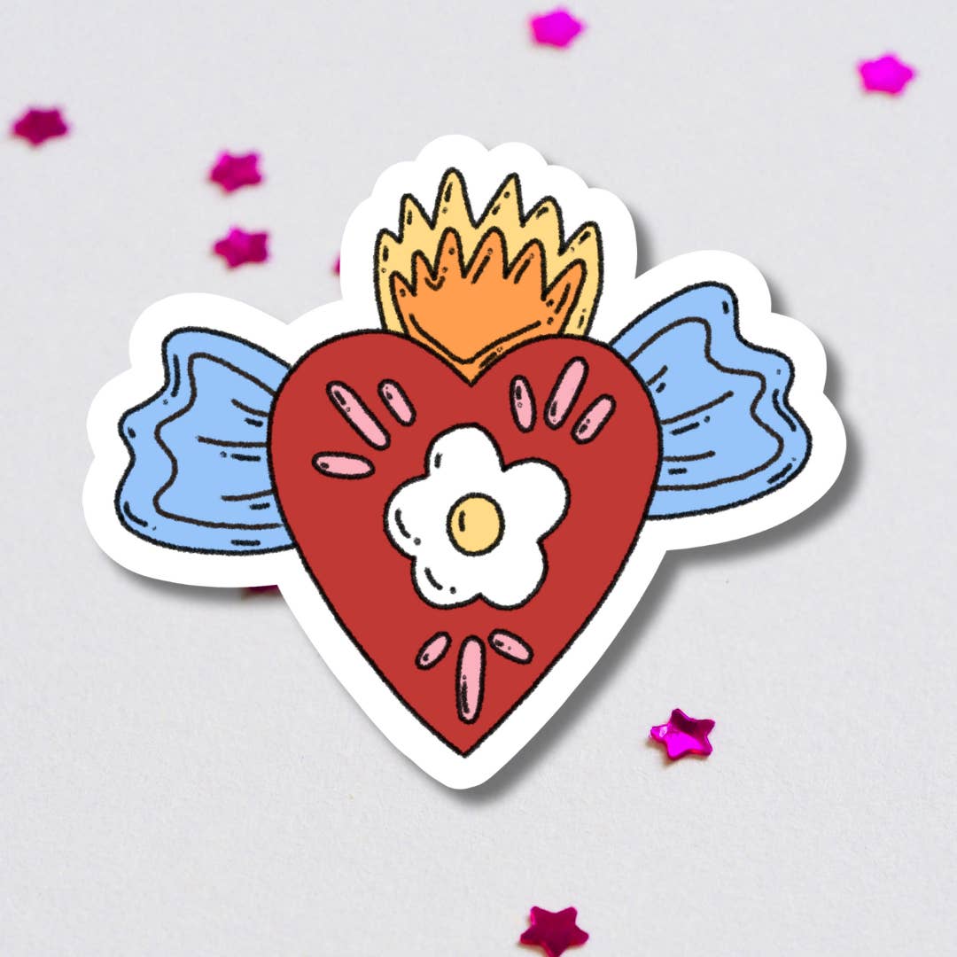 Get Stoked - Wholesale Sticker - Sacred Heart Sticker