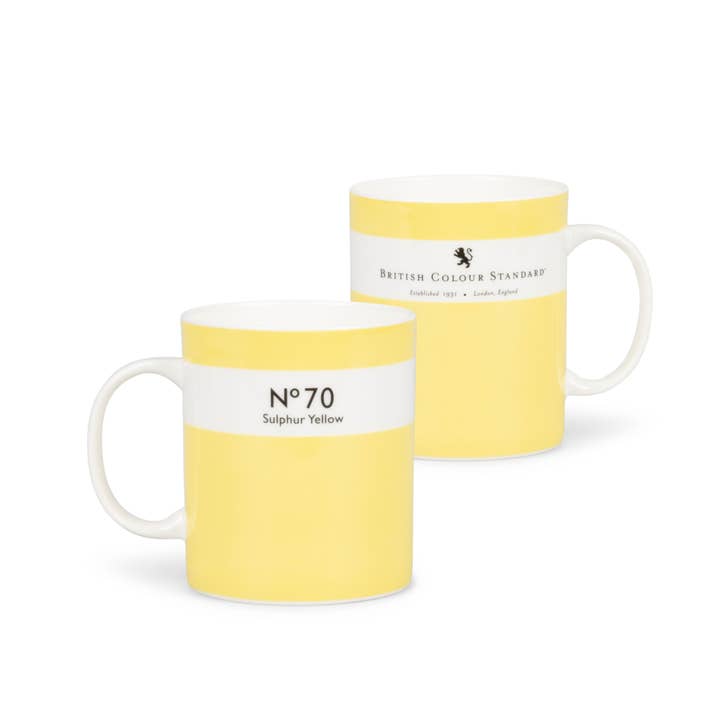 Colour Dictionary Mug - Sulphur Yellow for wholesale by BRITISH COLOUR STANDARD