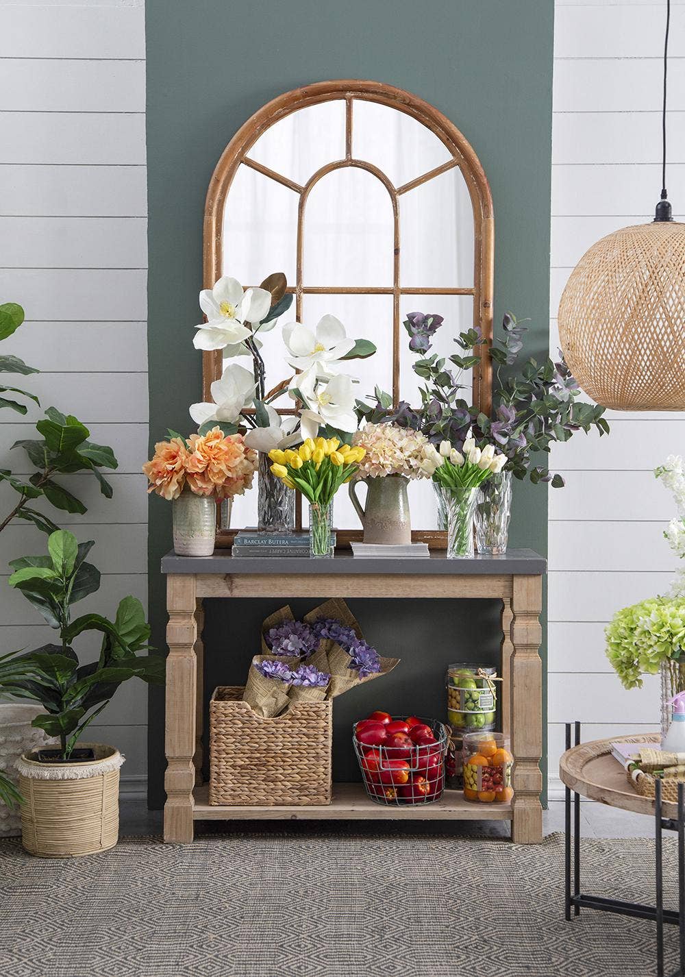 A&B Home Group Inc. - Wholesale Artificial Flowers - 12x6x30" Almost Real Magnolia Stem, White5