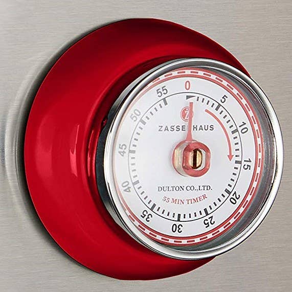 Frieling USA - Vente Minuteur - Minuteur de cuisine « rétro », rouge, 2,75 po x 1,25 po4