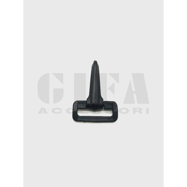 Gifa Accessori - Wholesale Keychain - Unisex - 3 cm Black Plastic Carabiner