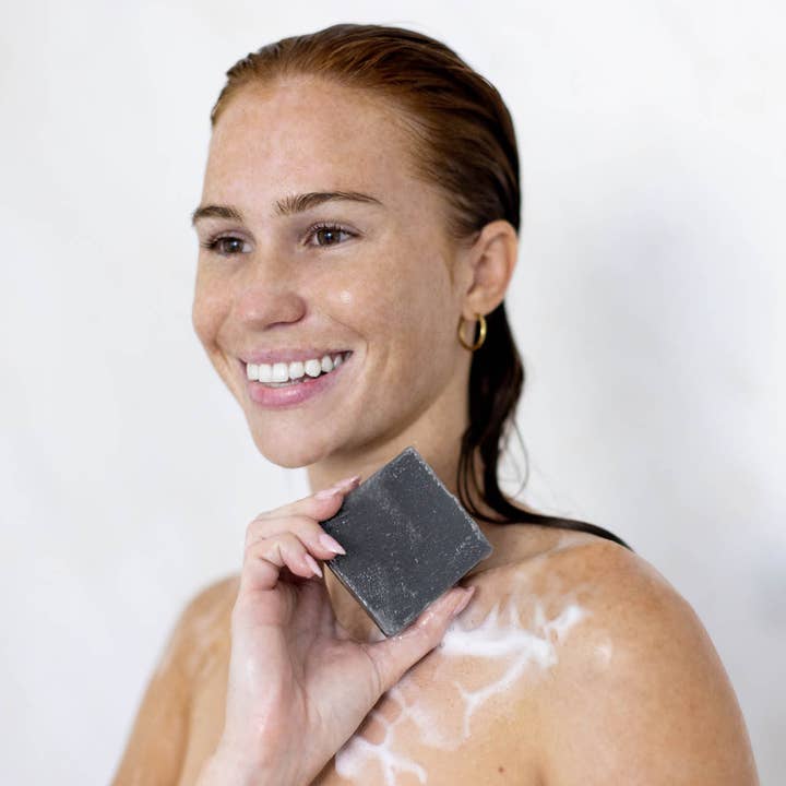 KITSCH - Wholesale Bar Soap - Charcoal Detoxifying Body Wash Bar