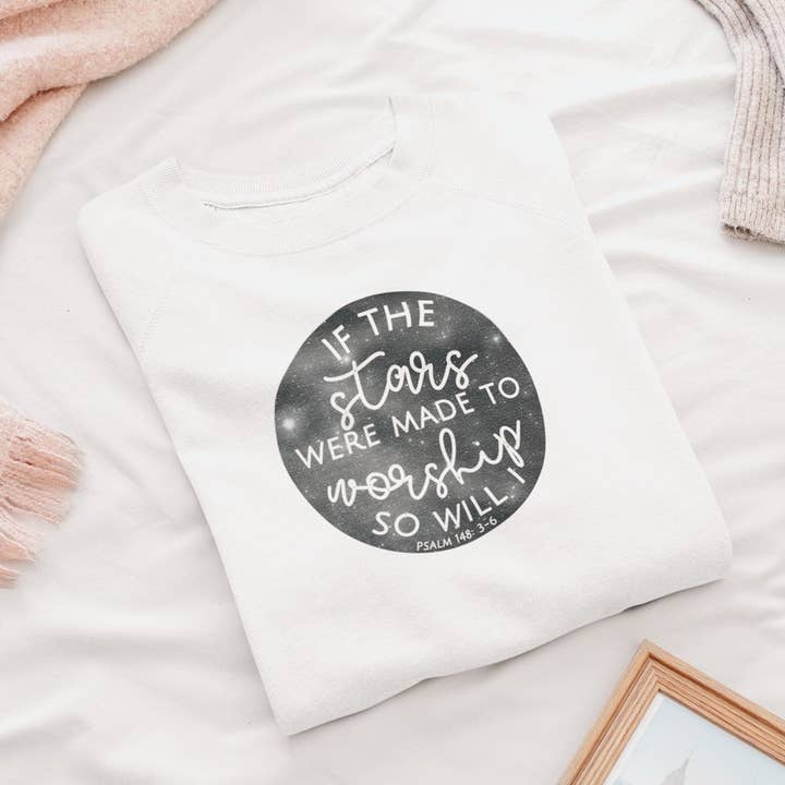 If The Stars Were Made To Worship Christian T-Shirt for wholesale by The Psalms Tree