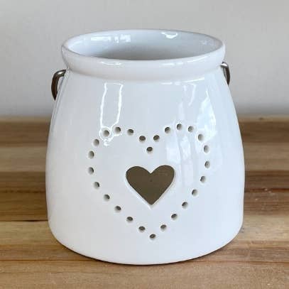 Soporte para luz en T de corazón punteado, 8 cm para venta al por mayor de Gainsborough Giftware x Portland Living