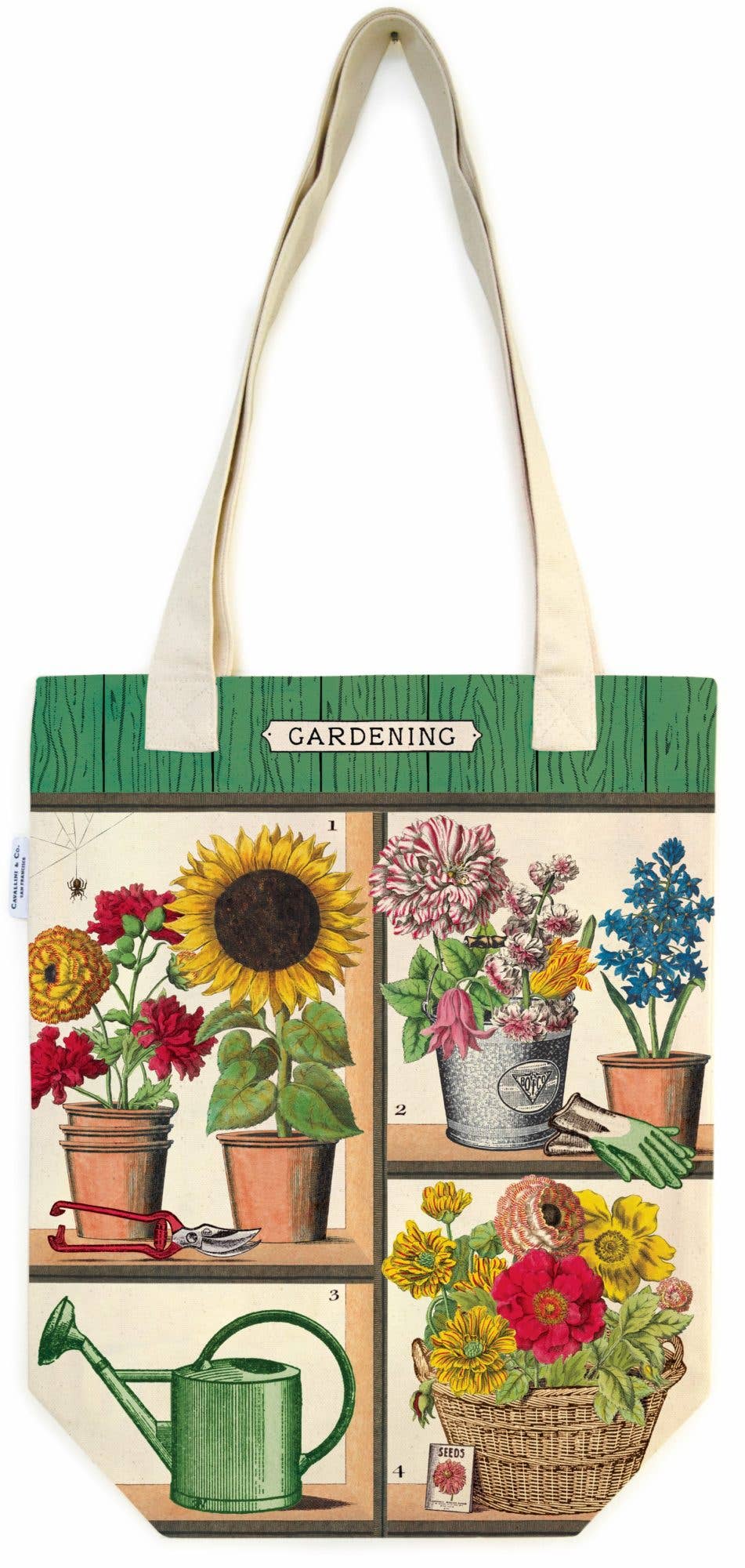 Bobangles - Wholesale Tote bag – Women's - Cavallini Tote Bag - Gardening0
