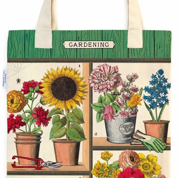 Cavallini Tote Bag - Gardening for wholesale by Bobangles
