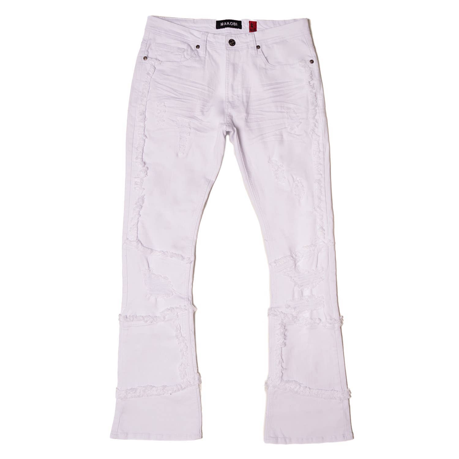 M1997 Gianos Stacked Jeans - White for wholesale on Faire