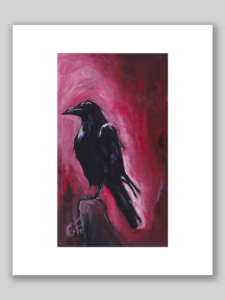The Raven - Gematteerde print voor wholesale door Illuminate Artisan